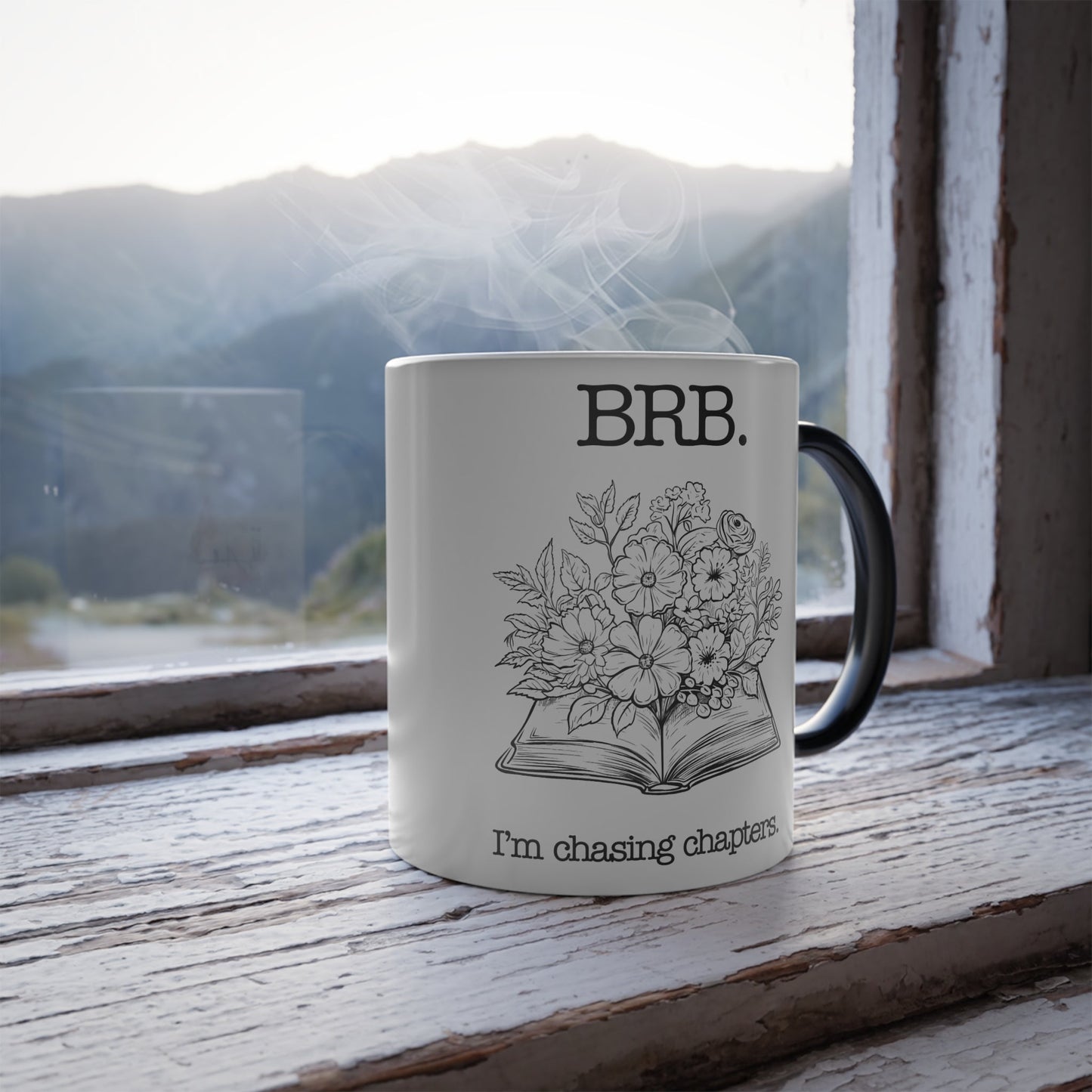 Chasing Chapters Color Morphing Mug - 11oz Book Lovers Coffee/Tea Cup Printify