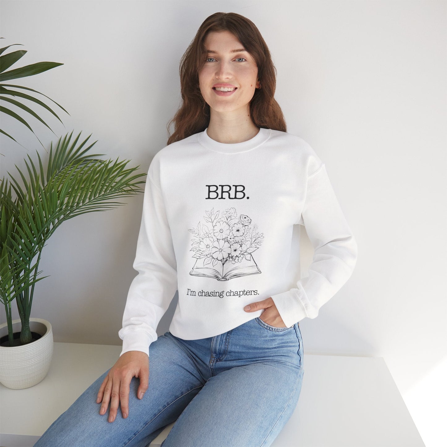 Chasing Chapters Unisex Crewneck Sweatshirt (Light Color) Printify