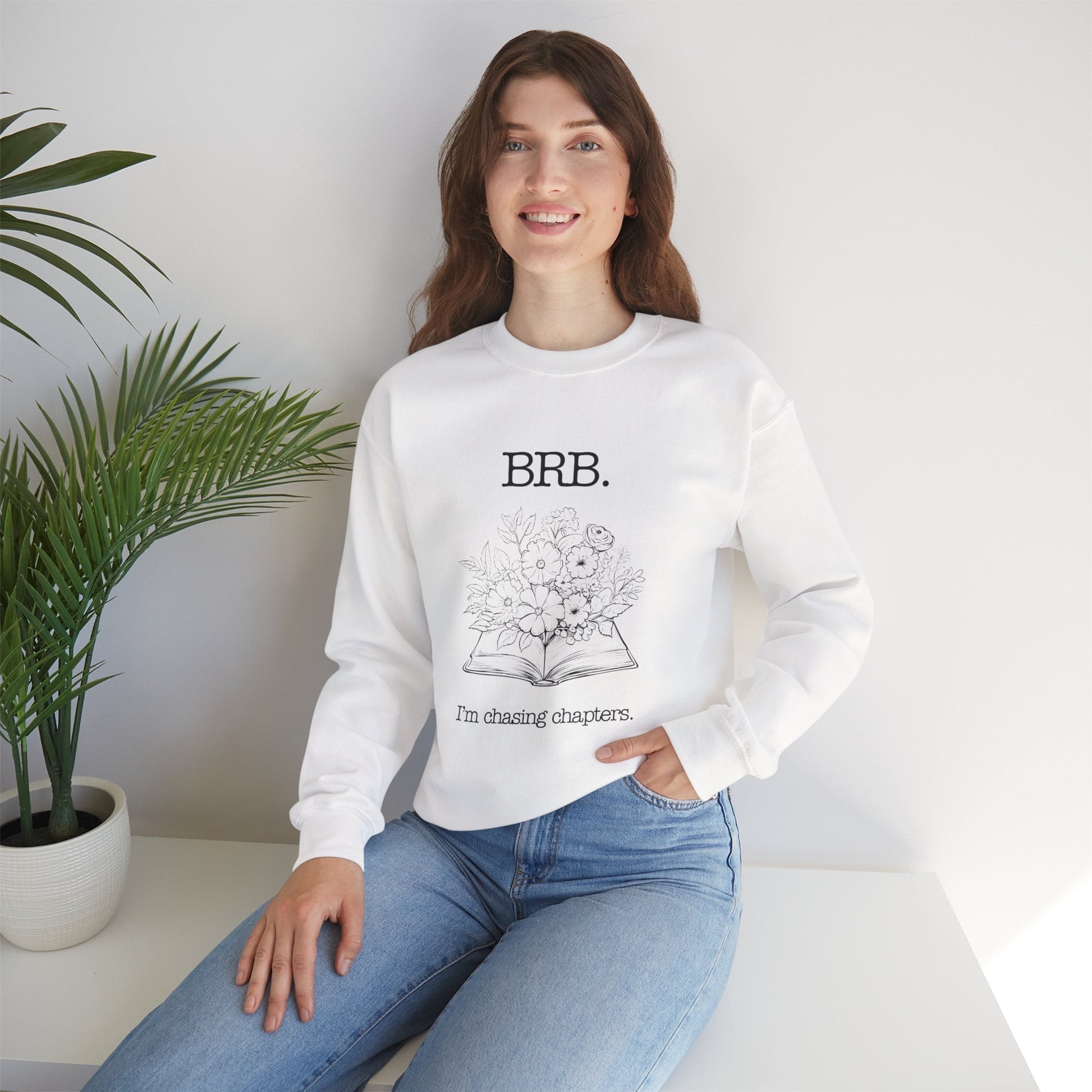 Chasing Chapters Unisex Crewneck Sweatshirt (Light Color) Printify