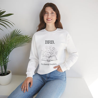 Chasing Chapters Unisex Crewneck Sweatshirt (Light Color) Printify