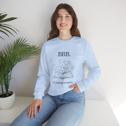 Chasing Chapters Unisex Crewneck Sweatshirt (Light Color) Printify