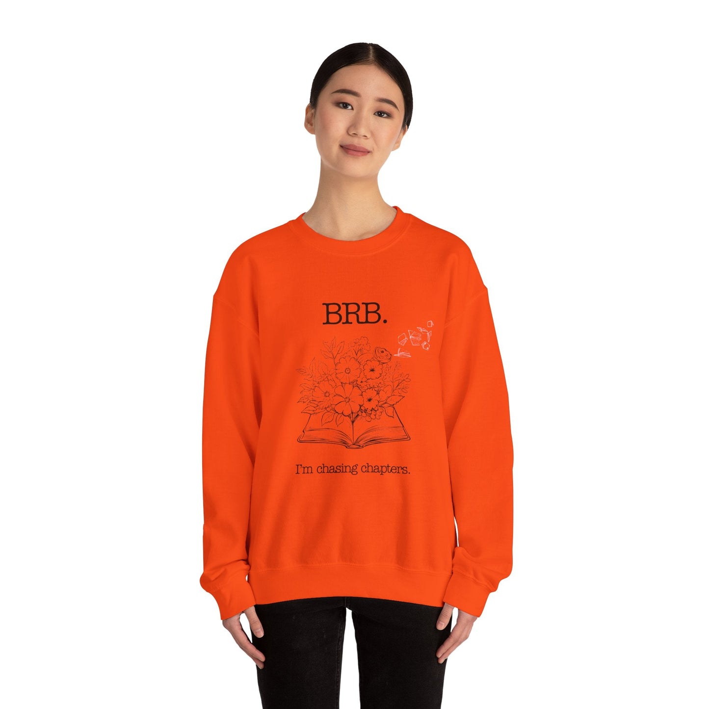 Chasing Chapters Unisex Crewneck Sweatshirt (Light Color) Printify