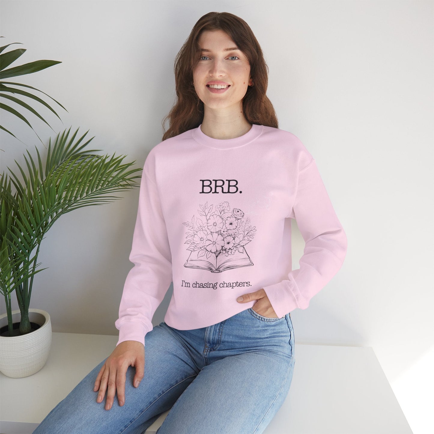 Chasing Chapters Unisex Crewneck Sweatshirt (Light Color) Printify