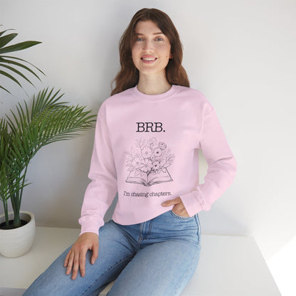 Chasing Chapters Unisex Crewneck Sweatshirt (Light Color) Printify