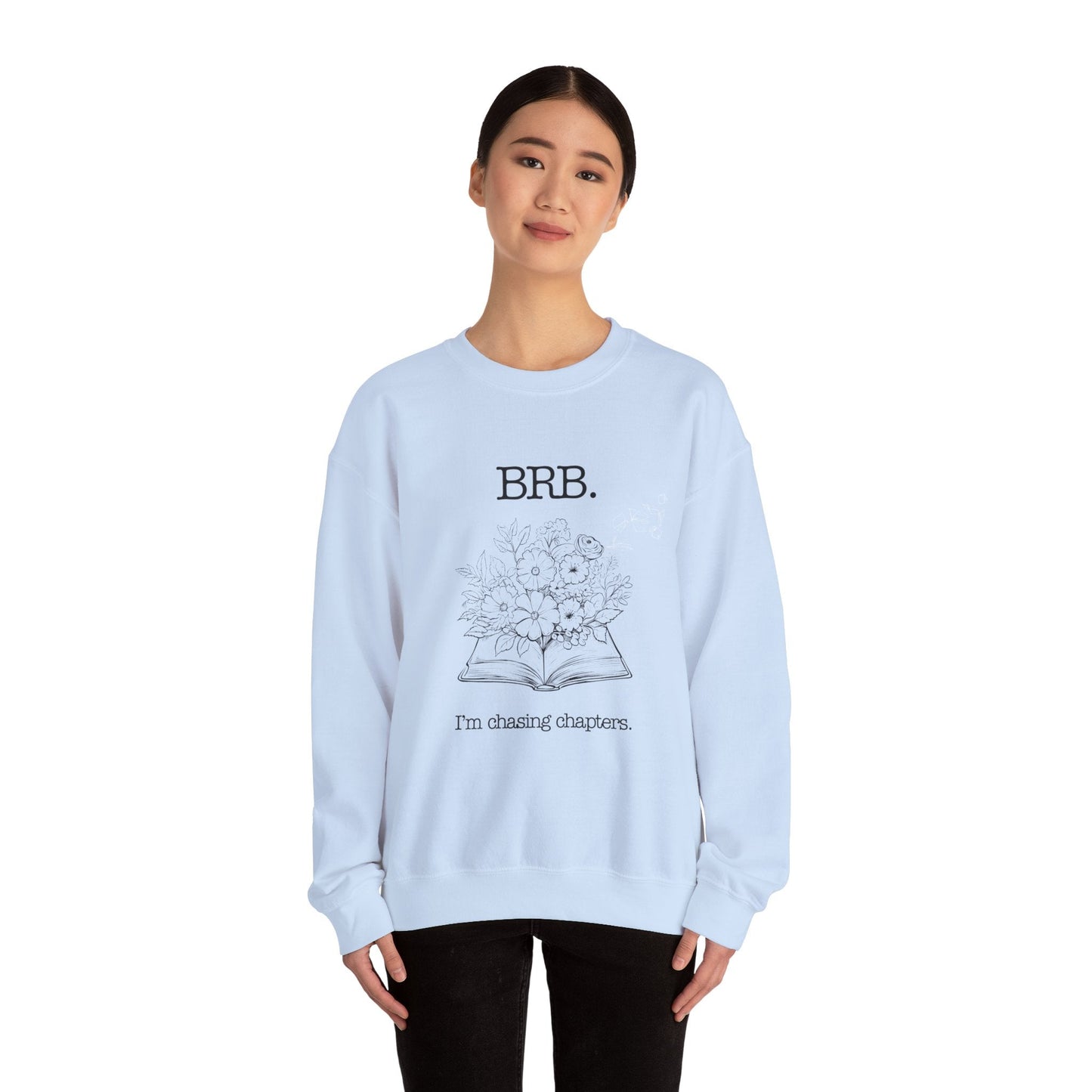 Chasing Chapters Unisex Crewneck Sweatshirt (Light Color) Printify