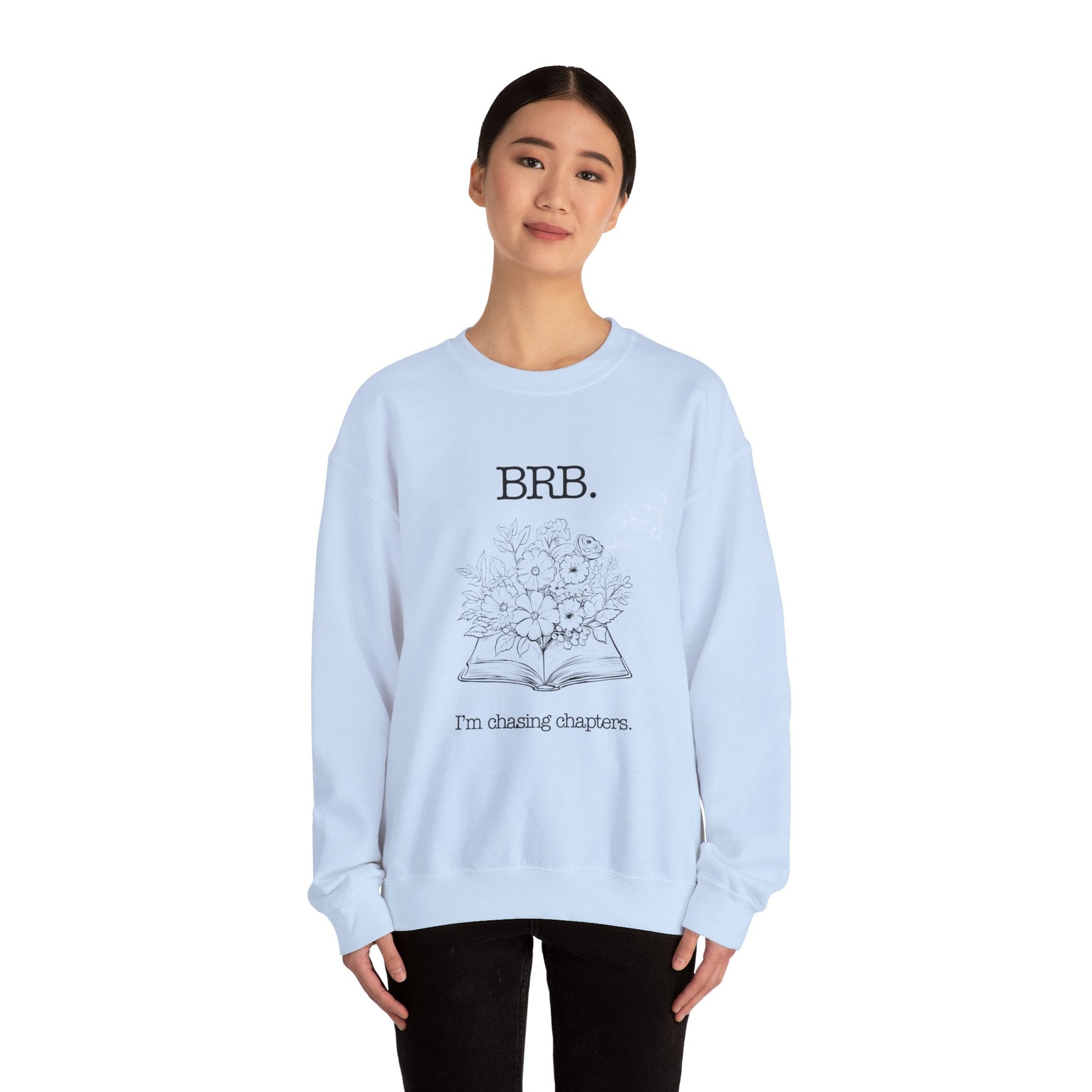 Chasing Chapters Unisex Crewneck Sweatshirt (Light Color) Printify