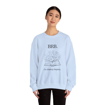 Chasing Chapters Unisex Crewneck Sweatshirt (Light Color) Printify