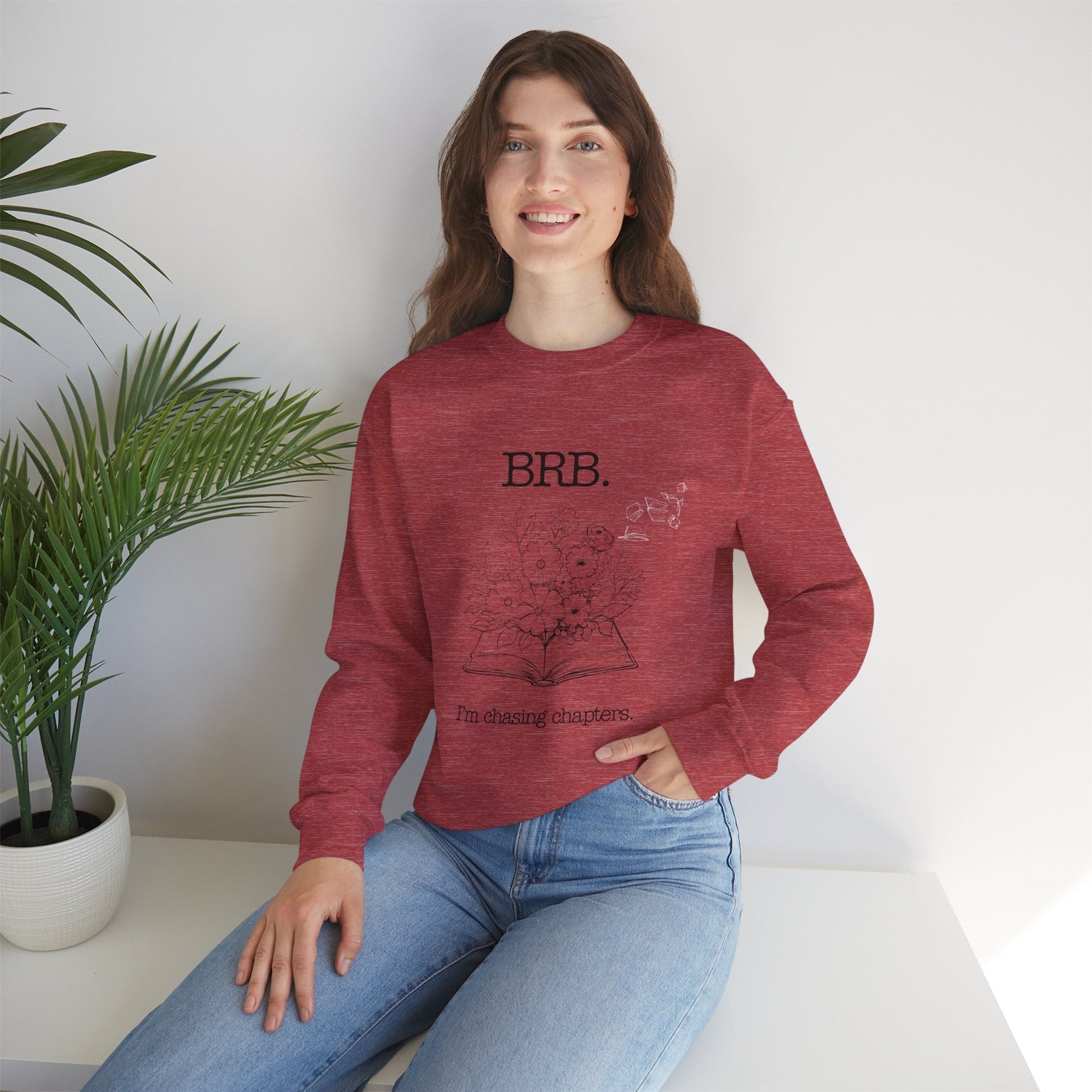 Chasing Chapters Unisex Crewneck Sweatshirt (Light Color) Printify