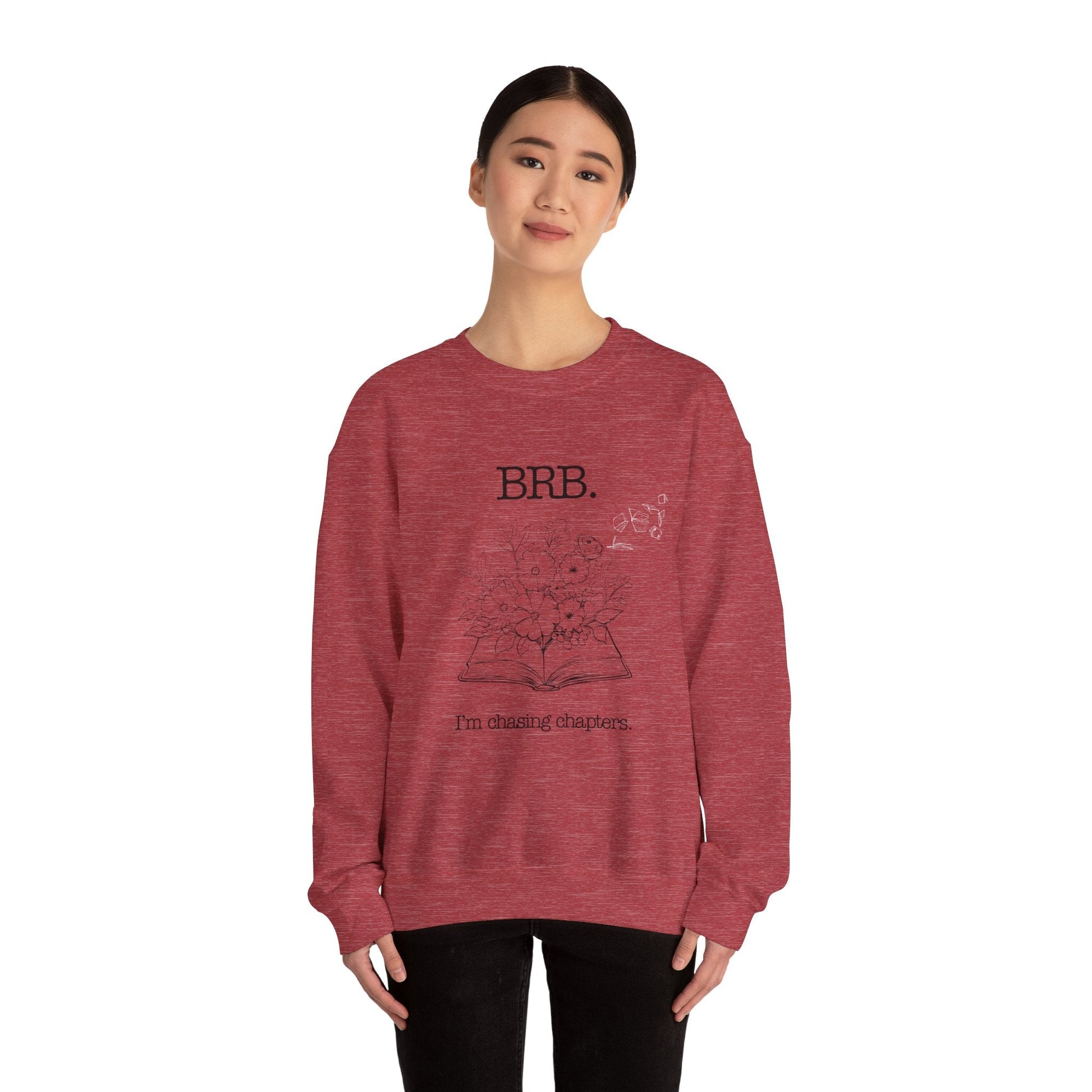 Chasing Chapters Unisex Crewneck Sweatshirt (Light Color) Printify