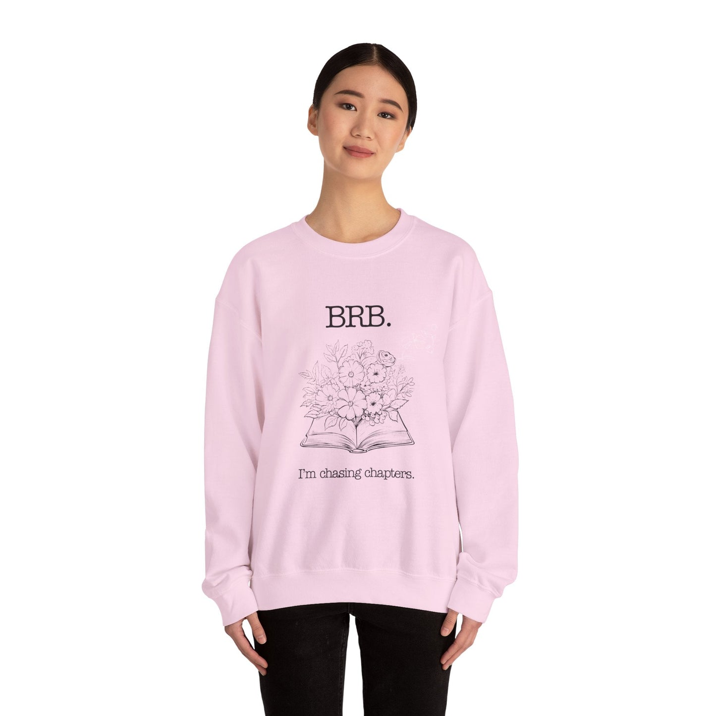 Chasing Chapters Unisex Crewneck Sweatshirt (Light Color) Printify