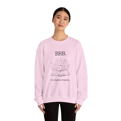 Chasing Chapters Unisex Crewneck Sweatshirt (Light Color) Printify