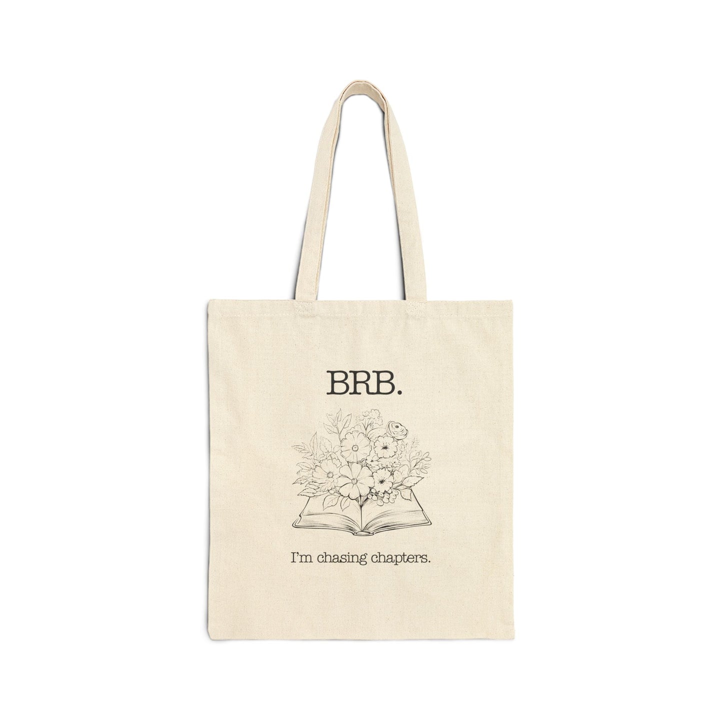 Chasing Chapters Light Canvas Tote Bag Printify