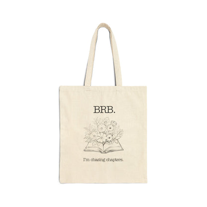 Chasing Chapters Light Canvas Tote Bag Printify