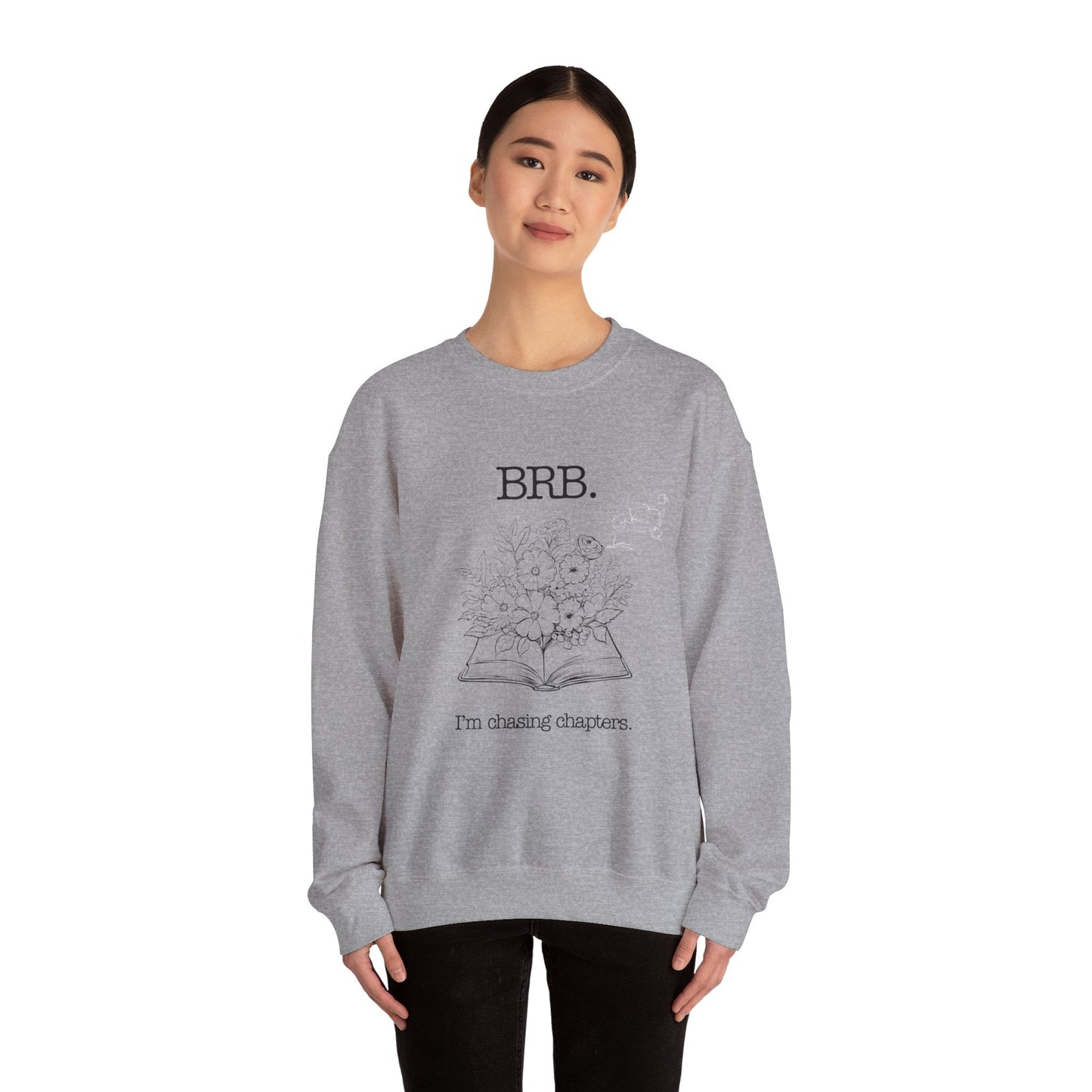 Chasing Chapters Unisex Crewneck Sweatshirt (Light Color) Printify