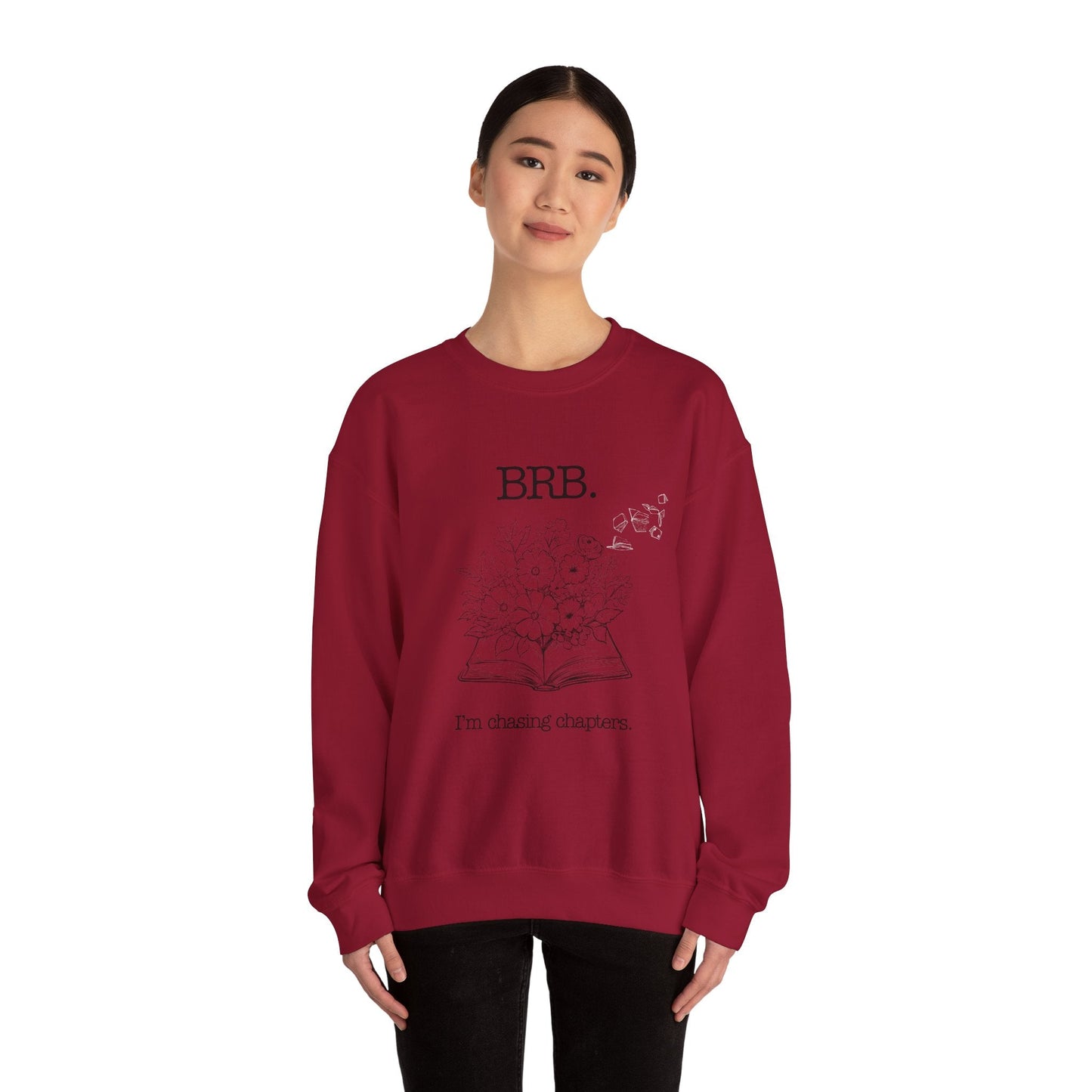Chasing Chapters Unisex Crewneck Sweatshirt (Light Color) Printify