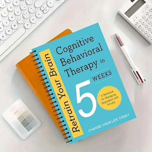 Book titled 'Cognitive Behavioral Therapy in 5 Weeks' - A workbook for managing depression and anxiety