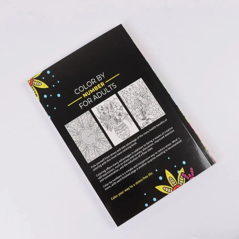 Color By Number Coloring Book for Adults, Teens, Men & Women – 190-Pages for Stress Relief & Mindfulness T.L. Amber